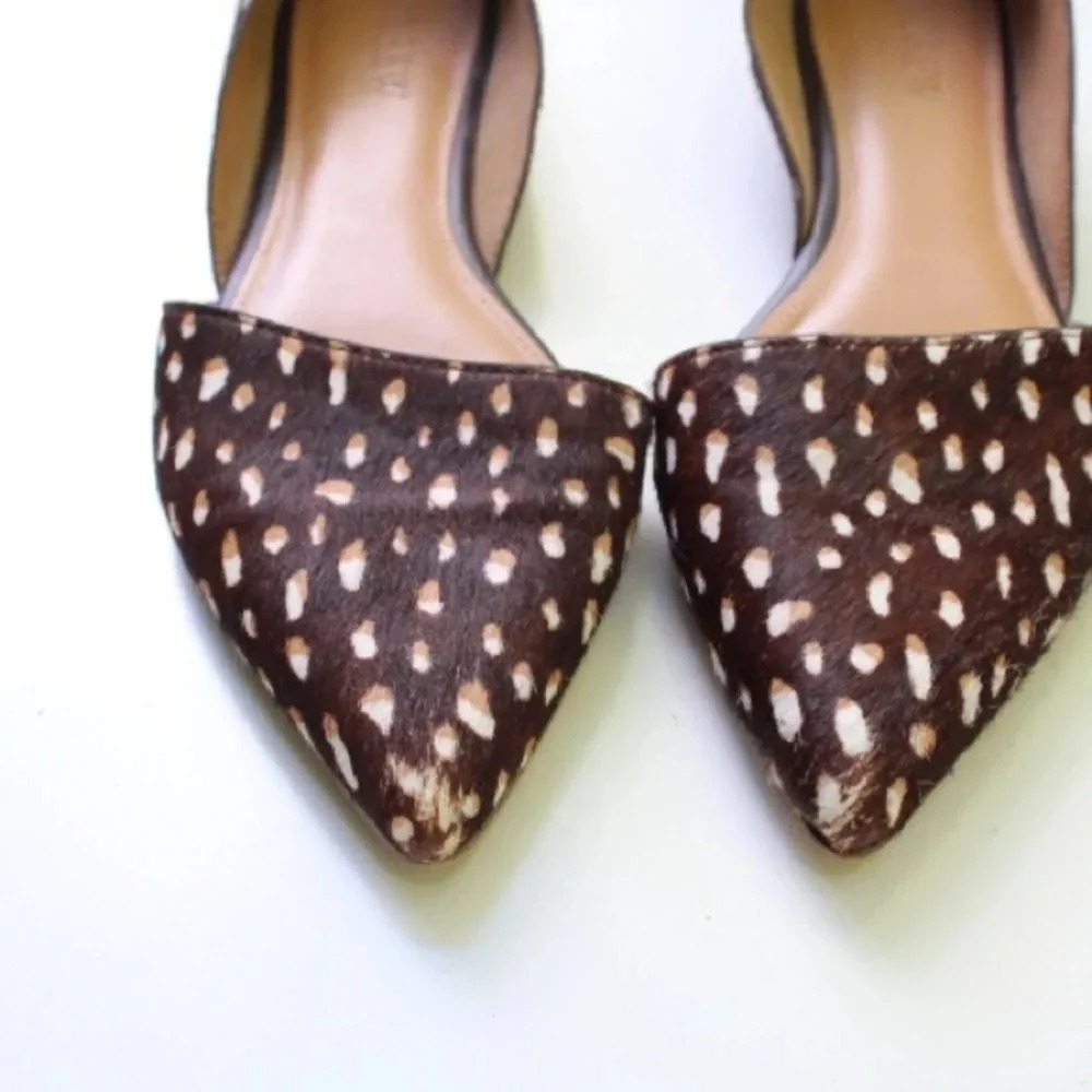J. Crew Brown and Cream Flats - Picture 3 of 11